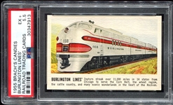1955 Brach's Candy Burlington Lines PSA 5.5