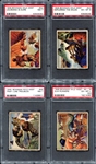1949 Bowman Wild West A-Series 4 Diff. PSA 6-7's