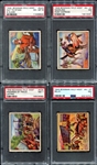 1949 Bowman Wild West A-Series 4 Diff. PSA 6-7's