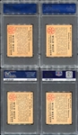 1949 Bowman Wild West D Series 4 Diff. PSA 6- 7's 