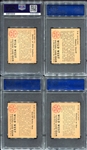 1949 Bowman Wild West E & F Series 4 Diff. PSA 7's 