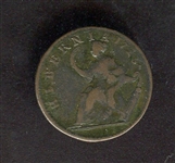 1723 Woods Hibernia 1/2 Penny