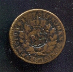 1767 French Colonies Colonial Coin w/RF Counterstamp