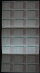 1975 Topps Team Checklist Uncut Sheet w/Promo Material