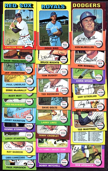 1975 Topps Mini 32 Different Exmt-Nrmt