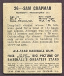 1949 Leaf #26 Sam Chapman