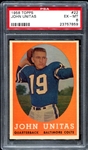 1958 Topps #22 Johnny Unitas PSA 6