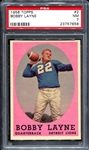 1958 Topps #2 Bobby Layne PSA 7