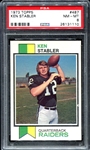 1973 Topps #487 Ken Stabler RC PSA 8