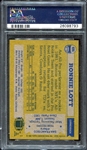 1982 Topps #486 Ronnie Lott RC PSA 8