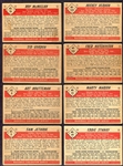 1953 Bowman Color 8 Different w/High Numbers