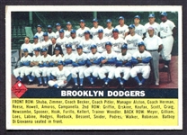 1956 Topps #166 Brooklyn Dodgers 
