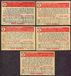 1952 Topps Lot of 15 Diff. w/Kluszewski