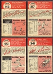 1953 Topps 4 Nicer Cards w/High #s
