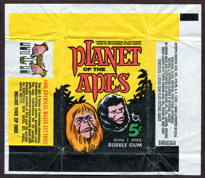 1968 Topps Planet of the Apes Wrapper