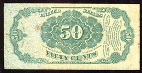 1870's 50 Cent Fractional Currency Note