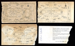 1954-1977 Orange Bowl Tickets 4 Different