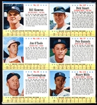 1963 Post Cereal Partial Box Back of 6