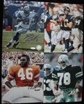Football Autographed 8x10's 12 Different