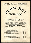 Plow Boy Tobacco Tom Needham Chicago Cubs Ad Back