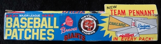 1975 Fleer Baseball Patches Box and 15 Packs
