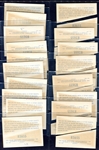 1960 Fleer College Pennant Decals Complete Set of 19