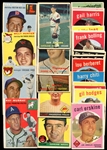1954-1961 Topps Lot of 64 Diff. w/HOFers