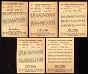 1941 Play Ball 14 Different Sheet Cut