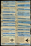 1957 Topps Planes Partial Set of 88 plus Checklist