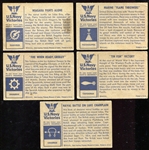 1954 Bowman U.S. Navy Victories 5 Different