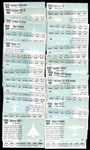 1956 Topps Jets 105 Diff Plus Dupes