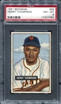 1951 Bowman #89 Henry Thompson PSA 8