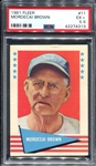 1961 Fleer #11 Mordecai Brown PSA 5.5