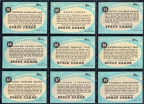 1957 Topps Space Cards Partial Set w/Dupes