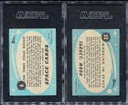 1957 Topps Space & Target Moon SGC Graded Pair