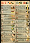 1955 Topps Rails and Sail Lot of 52 Nicer w/High #'s