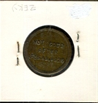 1926 Elk's Indoor Exposition Concession Token