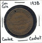 1938 Coca Cola Cooler Contest Token
