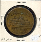 1880's Campos Spiel-Munze Token City Hall New York