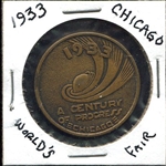 1933 Chicago's World Fair Good Luck Token