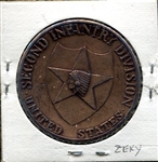 1960's Second Infantry Division World War Medal