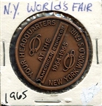 1965 New York Worlds Fair American Express Exchequer Club Token