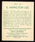 1934 Sky Birds #45 E. Hamilton Lee