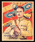 1934 Sky Birds #70 Capt. Frank O. D. Hunter