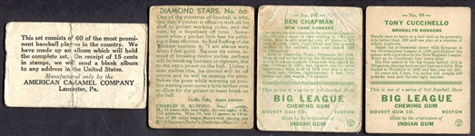Pre-War Quartet of Cards