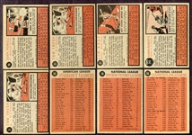 1962 Topps Lot of 8 Stars