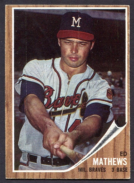 1962 Topps #30 Eddie Mathews 