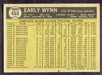 1961 Topps #455 Early Wynn
