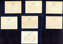 1961 Fleer Baseball Team Decals 7 Different