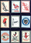 1960 Fleer Baseball Team Decals 9 Different